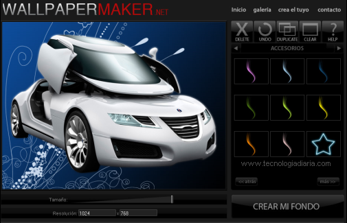 Crear wallpapers online