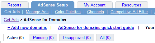 Adsense for domains